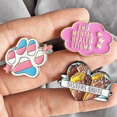 Enamel Pin Set - Zinc Alloy Buttons