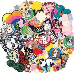 8pcs Iron On Patches Sew On Embroidered Applique DIY Crafts Project