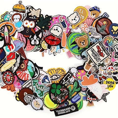 8pcs Iron On Patches Sew On Embroidered Applique DIY Crafts Project