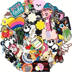 8pcs Iron On Patches Sew On Embroidered Applique DIY Crafts Project