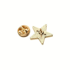 Five-pointed Star Shape Letter Brooch Backpack Pin