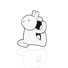 Rabbit Brooches For Yoga Pins Creative Men Accessories