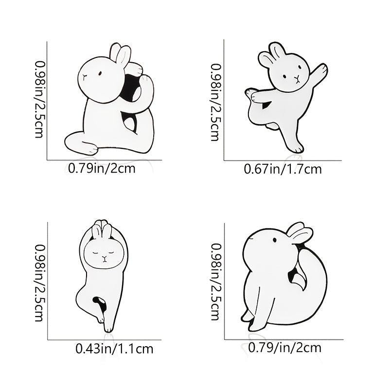 Rabbit Brooches For Yoga Pins Creative Men Accessories