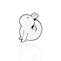 Rabbit Brooches For Yoga Pins Creative Men Accessories