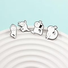 Rabbit Brooches For Yoga Pins Creative Men Accessories