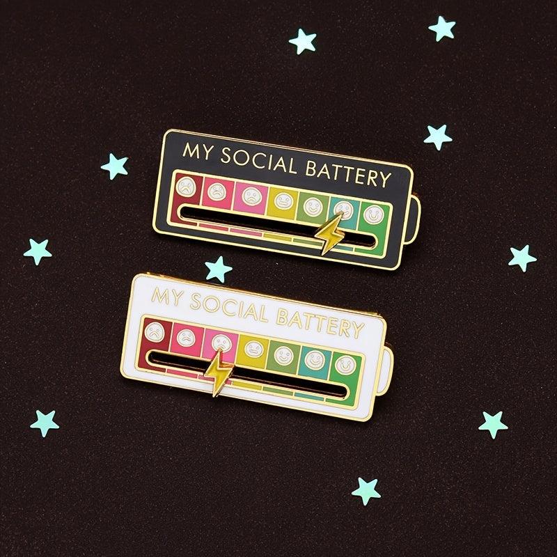 Rotating Rainbow Emotions Enamel Pins Social Mood Tracker Brooch
