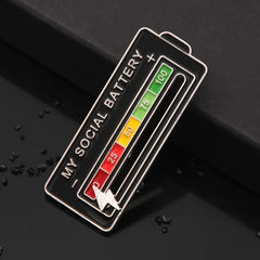 Men's Social Square Brooch - Fun Accessory