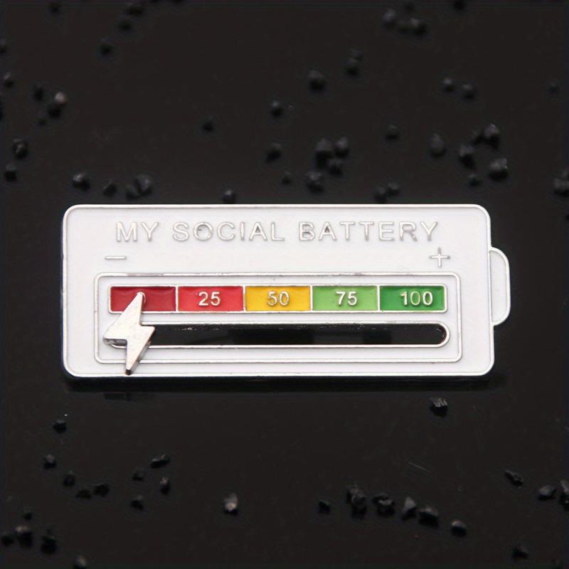 Men's Social Square Brooch - Fun Accessory