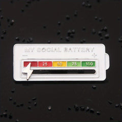 Men's Social Square Brooch - Fun Accessory