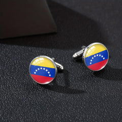 Men's Flag Pattern Cufflinks Shirt Cufflinks