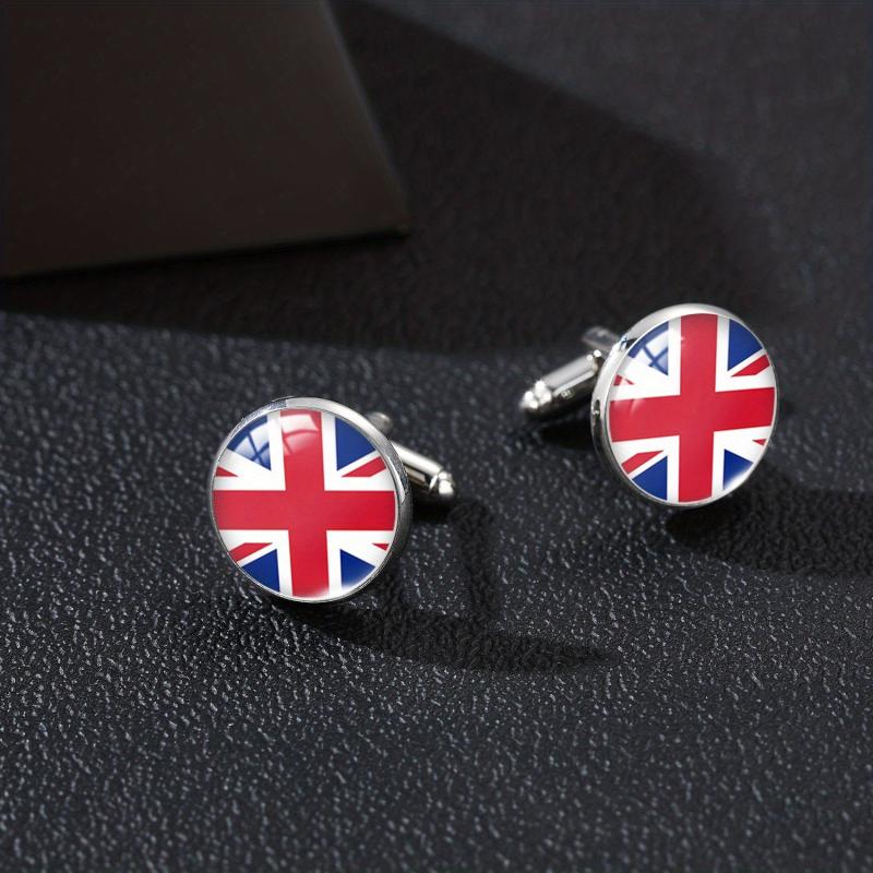 Men's Flag Pattern Cufflinks Shirt Cufflinks