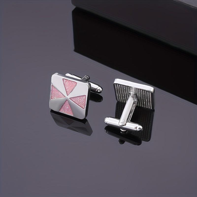 Glitter Square Cufflinks Men's Shirt Buckle Accessories