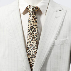 Men's Necktie Spider Web Leopard Pattern Necktie Business Wedding Party