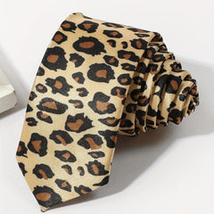 Men's Necktie Spider Web Leopard Pattern Necktie Business Wedding Party