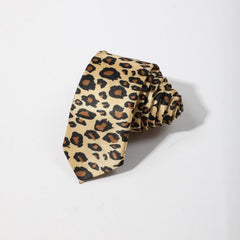 Men's Necktie Spider Web Leopard Pattern Necktie Business Wedding Party