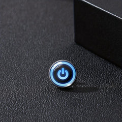 Peace Sign Collar Pin Brooch Round Lapel Pin Stainless Steel Button Buckle Pin