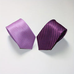 Men's Striped Jacquard Neck Ties Soft Business Party Ties