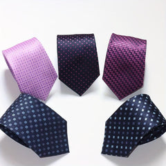 Men's Striped Jacquard Neck Ties Soft Business Party Ties