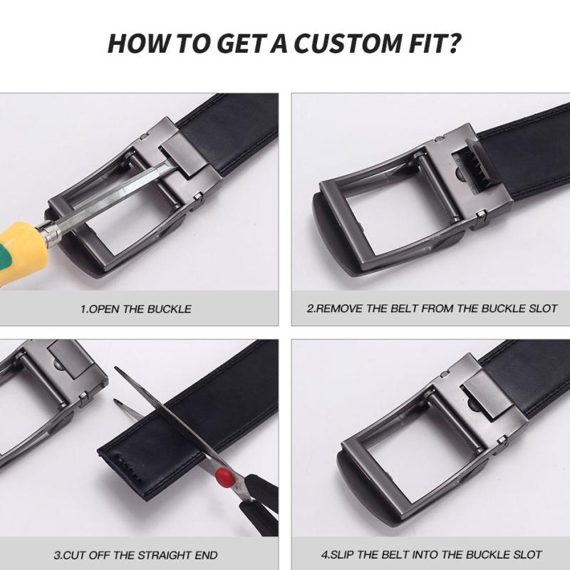 Men's Automatic Buckle Belt for Business