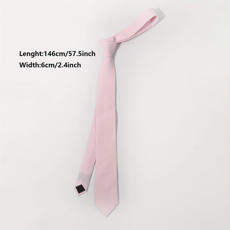 Men's Encryption Line Plaid Solid Colored Tie