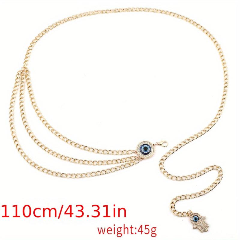 Tassel Chain Belts Multilayer Waist Chain Dress Belt