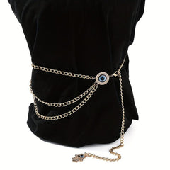 Tassel Chain Belts Multilayer Waist Chain Dress Belt