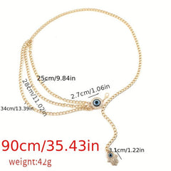 Tassel Chain Belts Multilayer Waist Chain Dress Belt