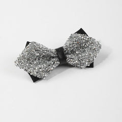 Rhinestone Gypsophila Double Layer Bow Tie For Men