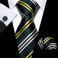 Men's Tie, Handkerchief, Cufflinks Set for Wedding Party