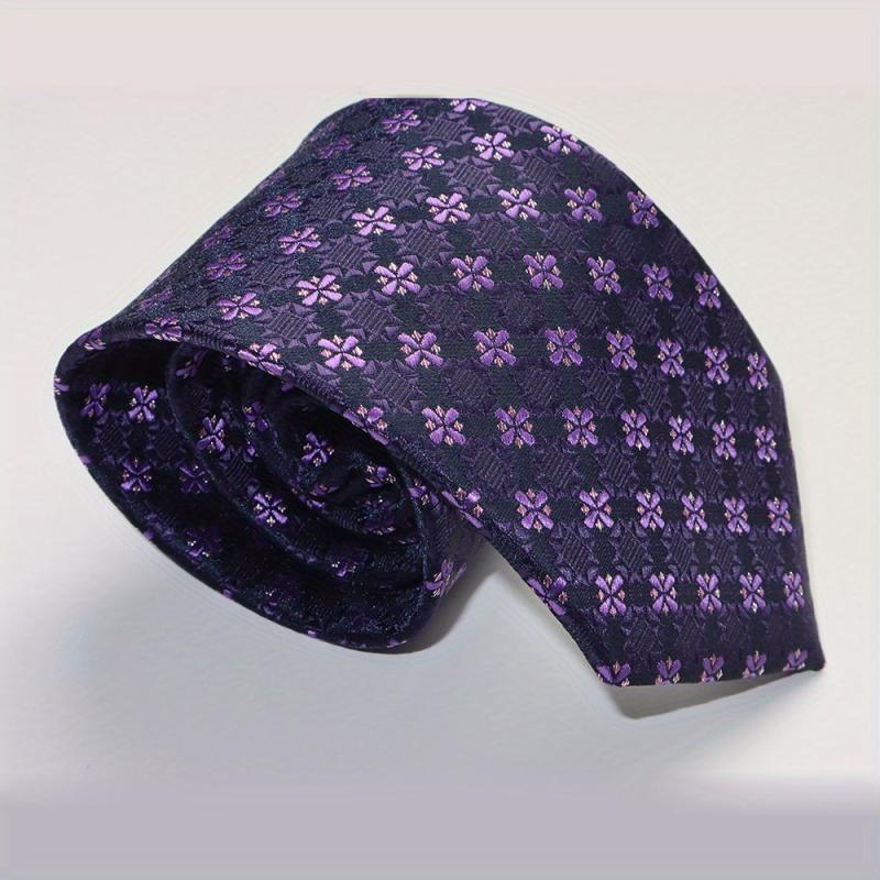 Vintage Retro 1900s High Flower Printed Necktie