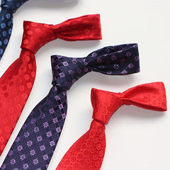 Vintage Retro 1900s High Flower Printed Necktie