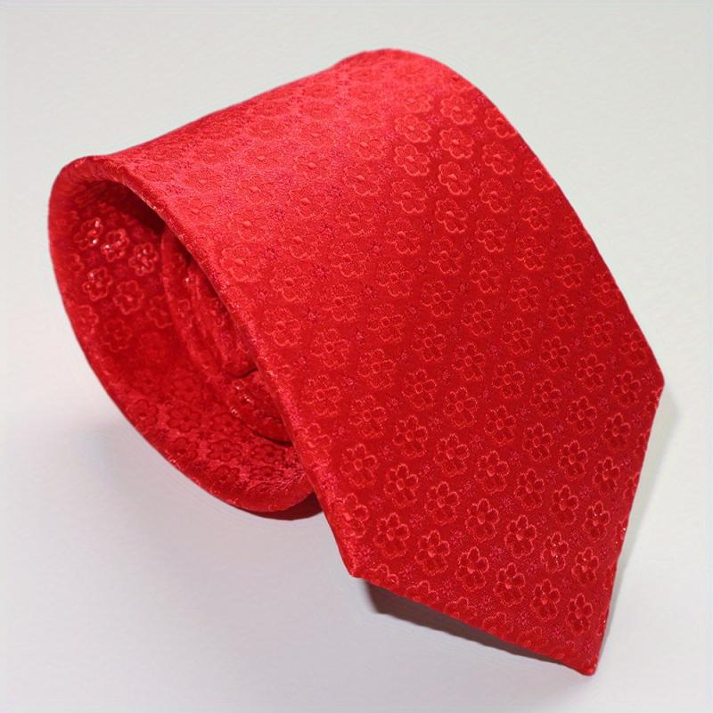 Vintage Retro 1900s High Flower Printed Necktie