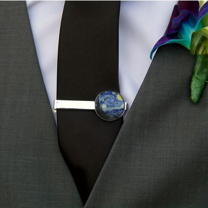 Van Gogh Starry Sky Tie Clip