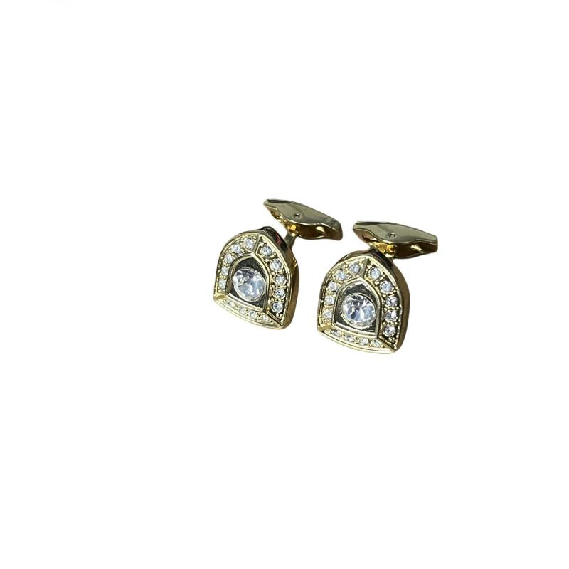 Men's Rhinestone Arch Cufflinks