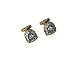 Men's Rhinestone Arch Cufflinks