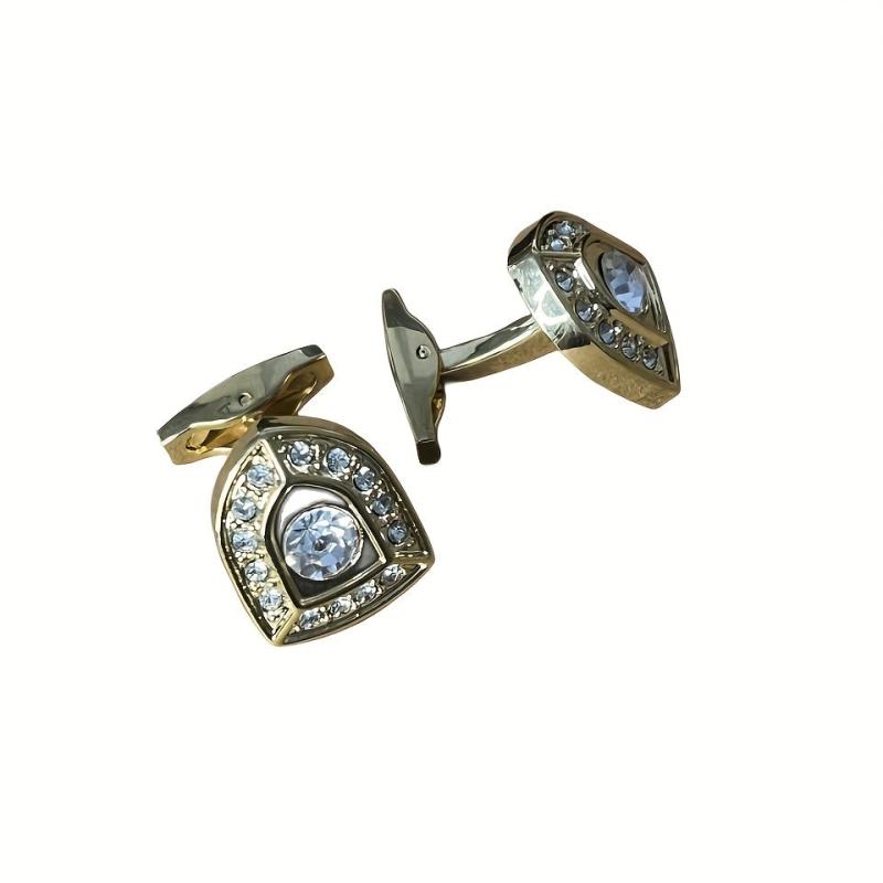 Men's Rhinestone Arch Cufflinks