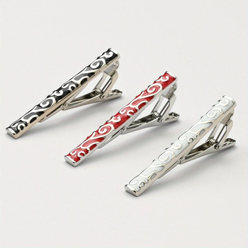 Copper Tie Clip Glossy Business Tie Jewelry For Men