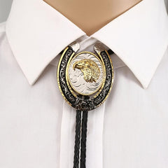 Animal Ox Horse Eagle Metal Necktie Necklace