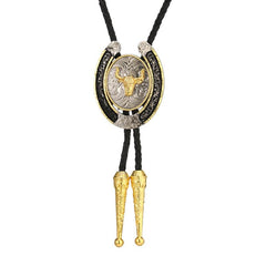 Animal Ox Horse Eagle Metal Necktie Necklace
