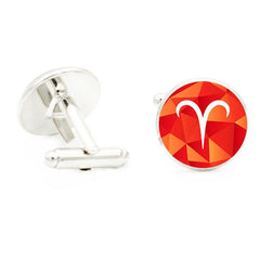 Zodiac Cufflinks For Men - Men's Suit Shirt Cuff Link Jewelry
