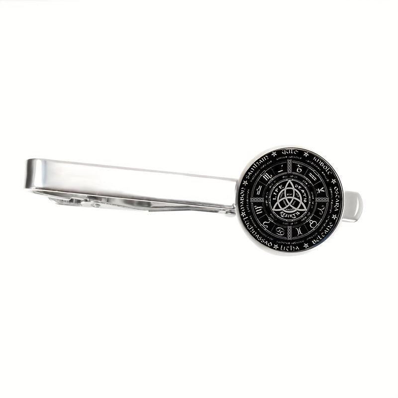 Pagan Wheel Of The Year Tie Clip
