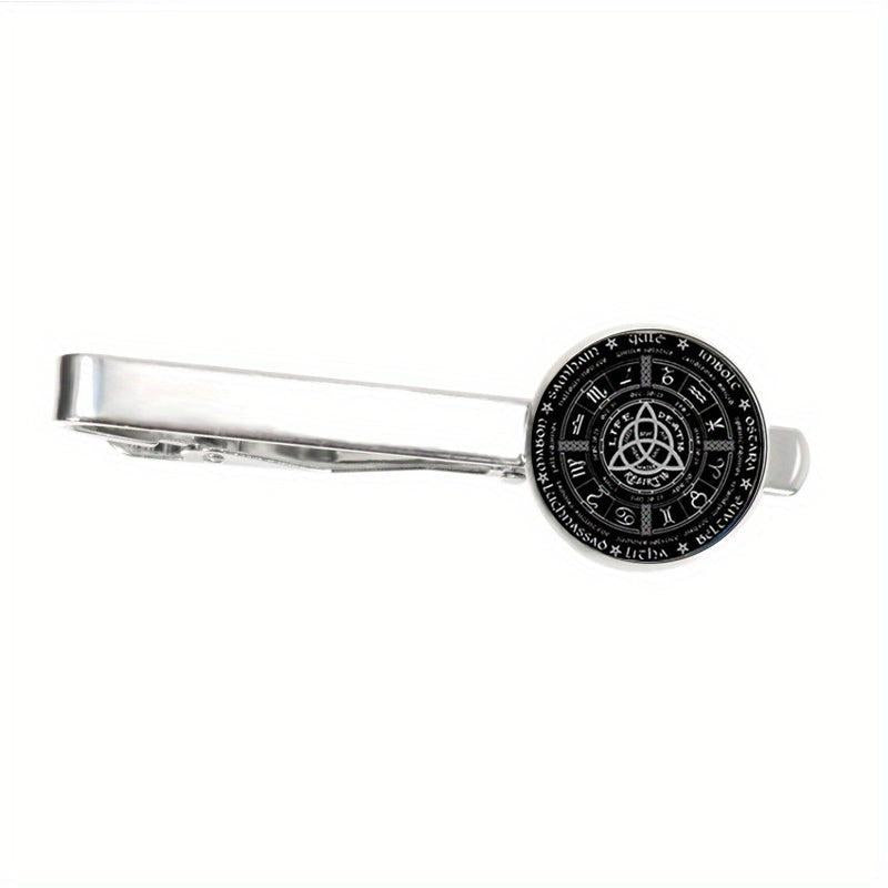 Pagan Wheel Of The Year Tie Clip