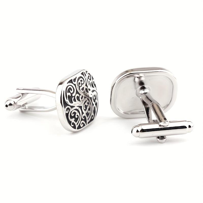 Metal Enamel Button Cufflinks Shirt Cufflinks Versatile Accessories