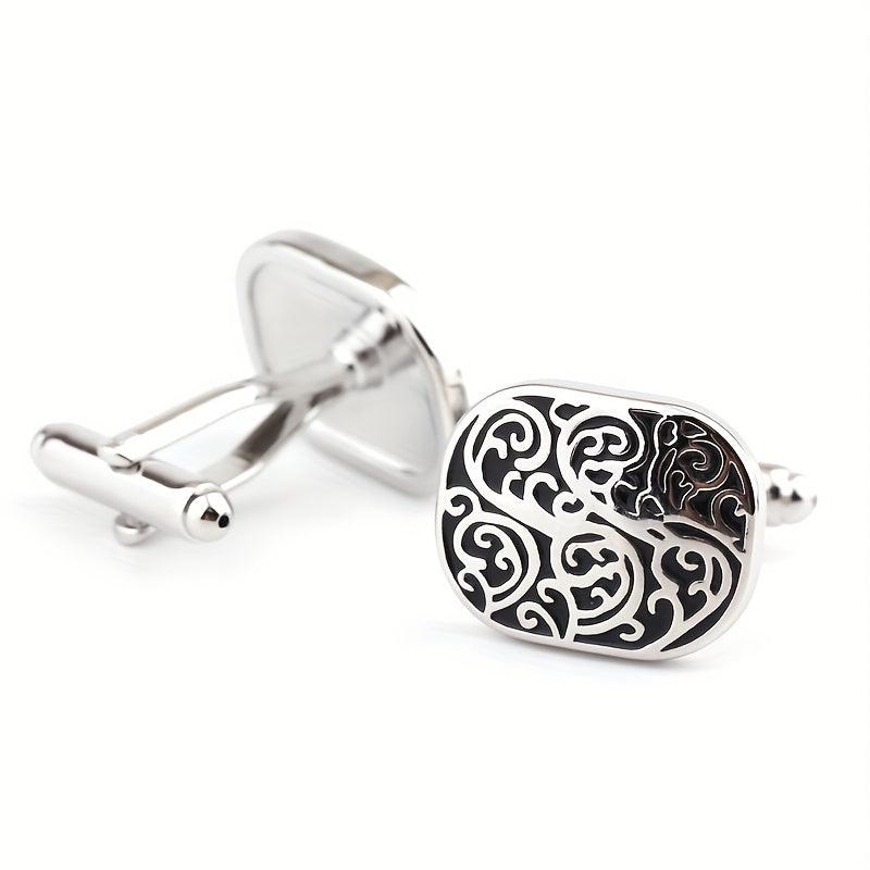 Metal Enamel Button Cufflinks Shirt Cufflinks Versatile Accessories