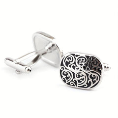 Metal Enamel Button Cufflinks Shirt Cufflinks Versatile Accessories