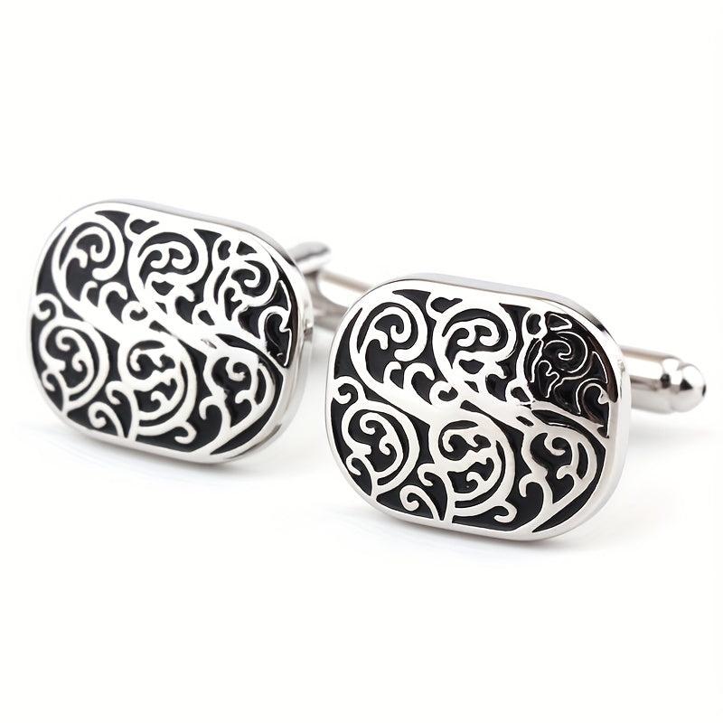 Metal Enamel Button Cufflinks Shirt Cufflinks Versatile Accessories