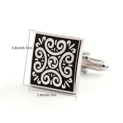 Metal Enamel Button Cufflinks Shirt Cufflinks Versatile Accessories