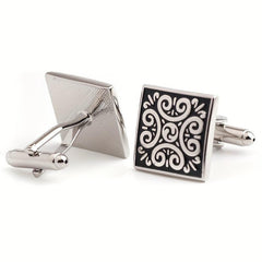Metal Enamel Button Cufflinks Shirt Cufflinks Versatile Accessories