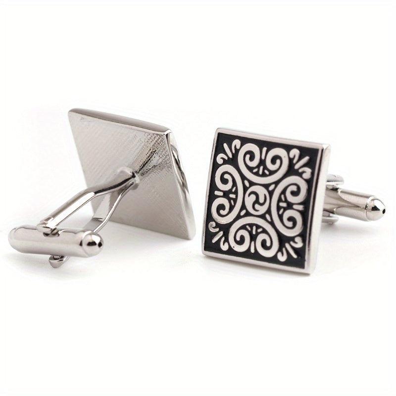 Metal Enamel Button Cufflinks Shirt Cufflinks Versatile Accessories
