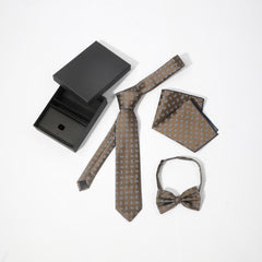 3pc Men's Vintage Cashew Gift Tie Set